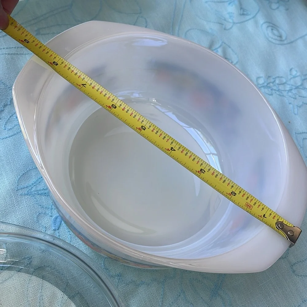 Vintage Arcuisine France milk glass dish with lid